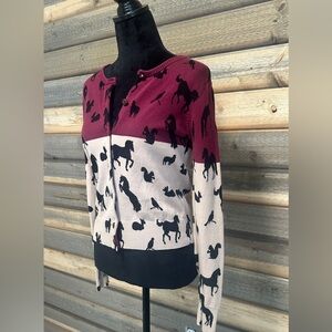 Knitted dove sweater